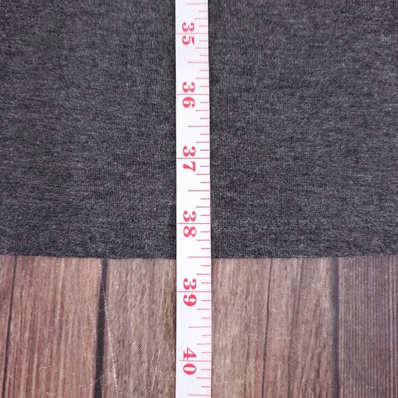 Eileen Fisher Womens Size Medium Ribbed Cowl Neck Tunic Dress 3/4 Sleeve Gray - Picture 15 of 15